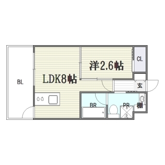 ドゥーエ赤坂502号室-間取り