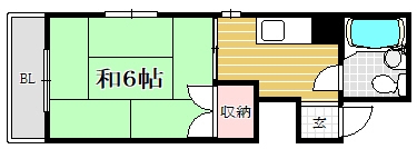 渕野ビル403号室-間取り