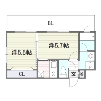 エンクレスト大手門III710号室-間取り