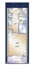 アクタス博多駅前 - 所在階 の間取り図