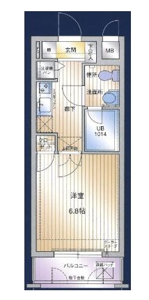 アクタス博多駅前502号室-間取り