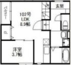 ウイング博多 - 所在階***階の間取り図 8123