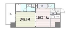 エンクレストNEO博多駅南511号室-間取り