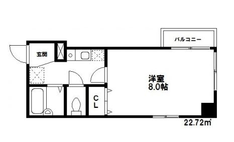 セントラルイマージュ405号室-間取り