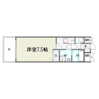 レスプリメゾンデリス905号室-間取り