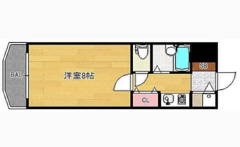 ステイタスマンション吉塚704号室-間取り