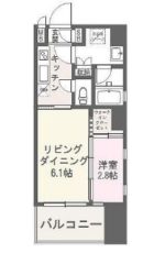 ヴィラージュ天神南参番館 - 所在階***階の間取り図 8113