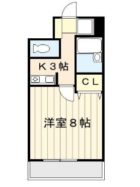 グラシャス'97 - 所在階***階の間取り図 8005