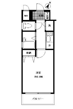 ダイナコートエスタディオ山王公園1204号室-間取り