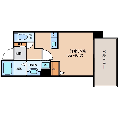 プライムスクエア3102号室-間取り