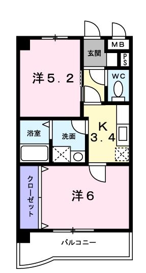 プラシード・カーサ212号室-間取り