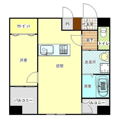 アソシアグロッツォ博多サウスガーデン1101号室-間取り