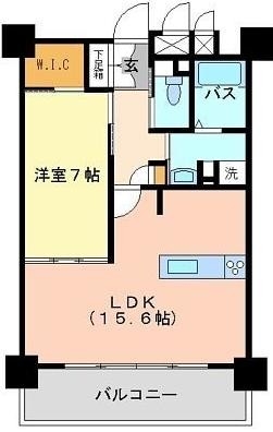 アルファライフ博多プレシャス202号室-間取り