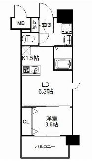 901号室-間取り