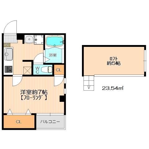 イル・グラッツィア住吉II201号室-間取り