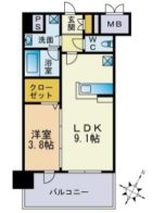 フリーデル桜坂 - 所在階 の間取り図