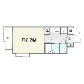 フォーラム南福岡301号室-間取り