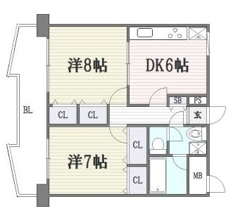 ステイタスマンション博多駅前1202号室-間取り