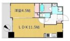 ラ・フルール博多駅南 - 所在階 の間取り図