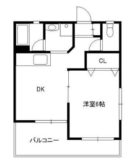 シャトル大手門 - 所在階 の間取り図