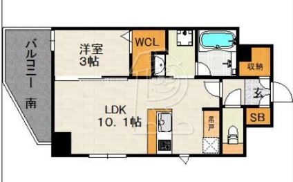 ネストピア県庁口駅前202号室-間取り