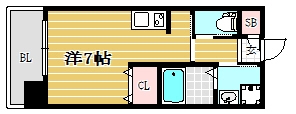 ラファセアリービオ博多1101号室-間取り