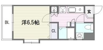 マジェスティック別府301号室-間取り