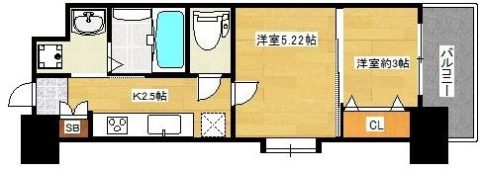 ORIENTBLD NO.111 TRADHING TOWER201号室-間取り