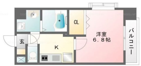 サムティ姪浜606号室-間取り