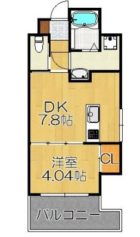 Axis大橋 - 所在階 の間取り図