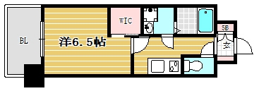 ウェルブライト博多205号室-間取り