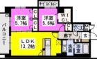 ラヴェリテ筑紫通り - 所在階***階の間取り図 8644