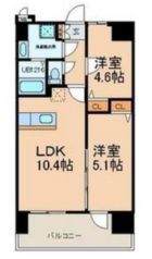 モダンパラッツォ県庁口 - 所在階***階の間取り図 8647