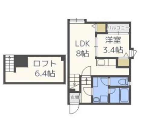 solana姪浜202号室-間取り