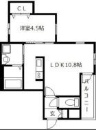 ベルウッドコート塩原 - 所在階 の間取り図