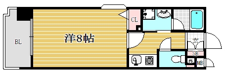 フォーラム美野島506号室-間取り