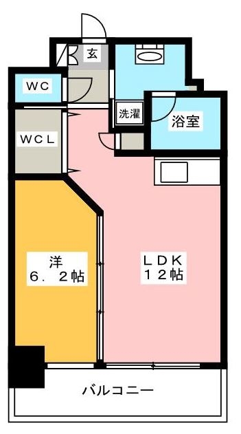 ベーシックビル博多602号室-間取り