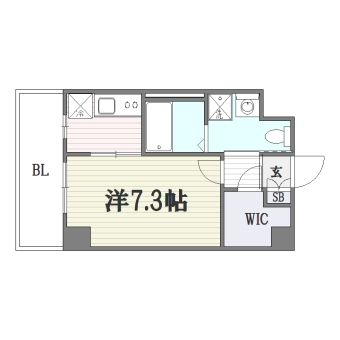 t-smart博多オーケストラ通り101号室-間取り