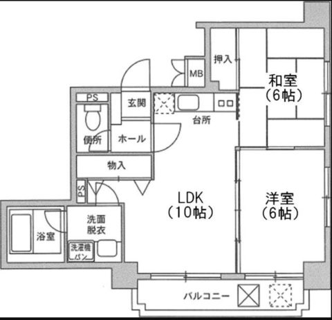 アミッドグリーン大濠弐番館501号室-間取り