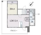 アメックス博多ベルテックステージ - 所在階***階の間取り図 8748