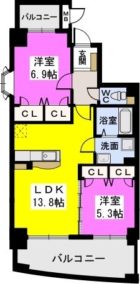 ルグラン博多駅南 - 所在階 の間取り図