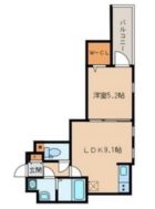 アルヴィータ博多 - 所在階 の間取り図