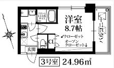 PondMumSUMIYOSHI203号室-間取り