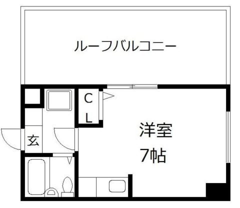 ウイングコート藤崎502号室-間取り