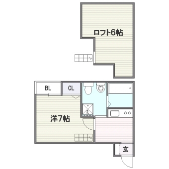 アプリコット201号室-間取り