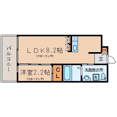 グランフォーレプライム平尾703号室-間取り