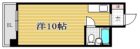 チサンマンション天神III - 所在階 の間取り図