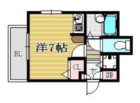 ダイナコート大博通り - 所在階 の間取り図