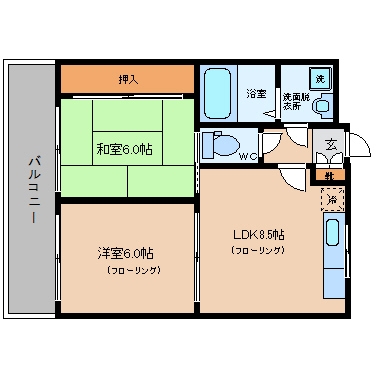 プレジュール99202号室-間取り