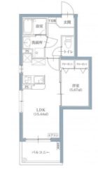 ロワイヤルマンション福岡空港ステーション - 所在階***階の間取り図 8960